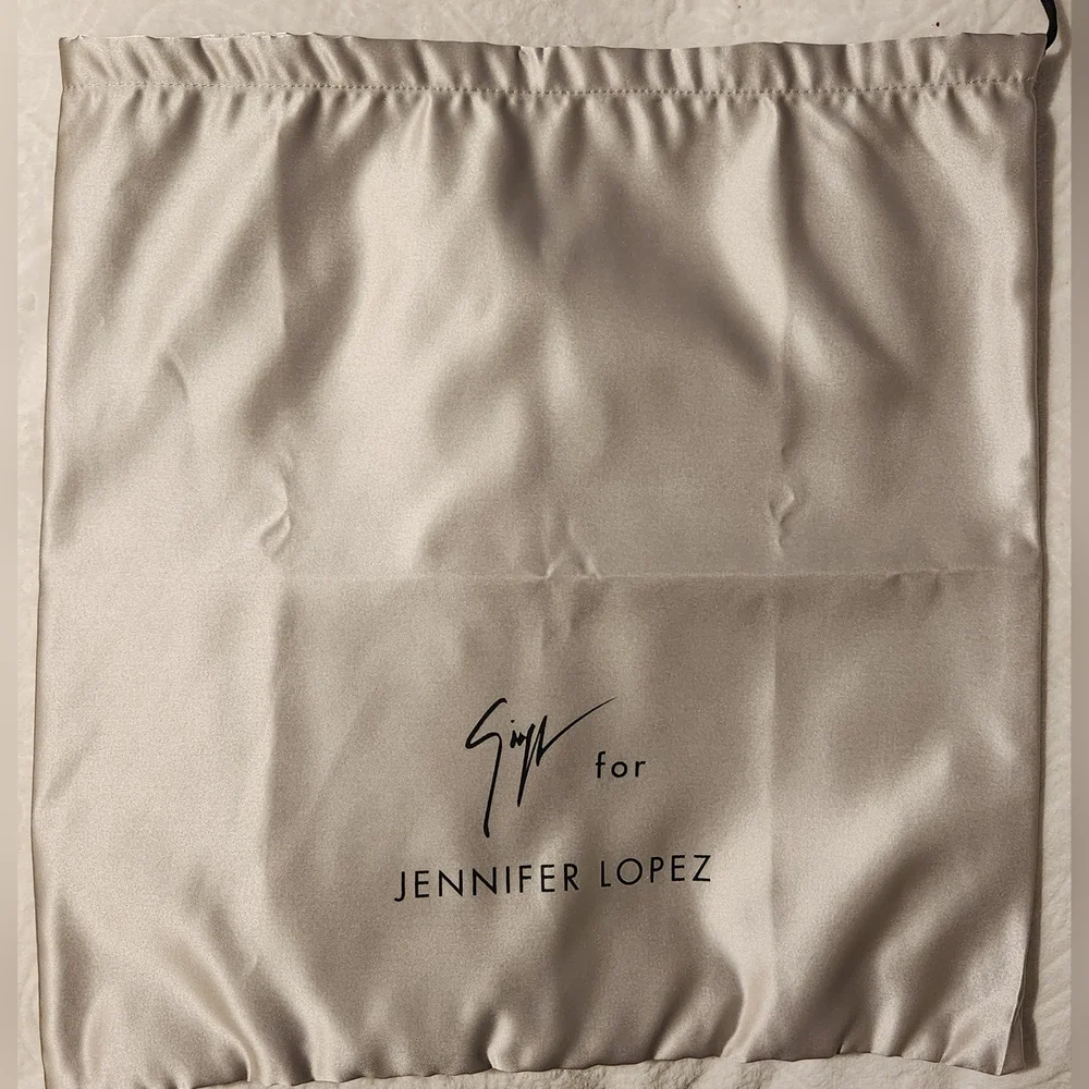 Jennifer Lopez Signature Satin Drawstring Dust Bag NWOT
